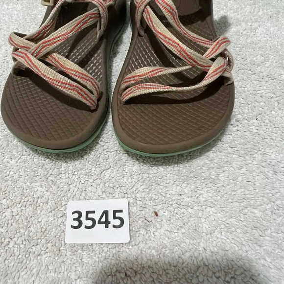 Chaco Kids Girls Brown Pink Hiking Sandals Strap Stripe No Whining 2 Sizes 12/13 - Picture 7 of 7
